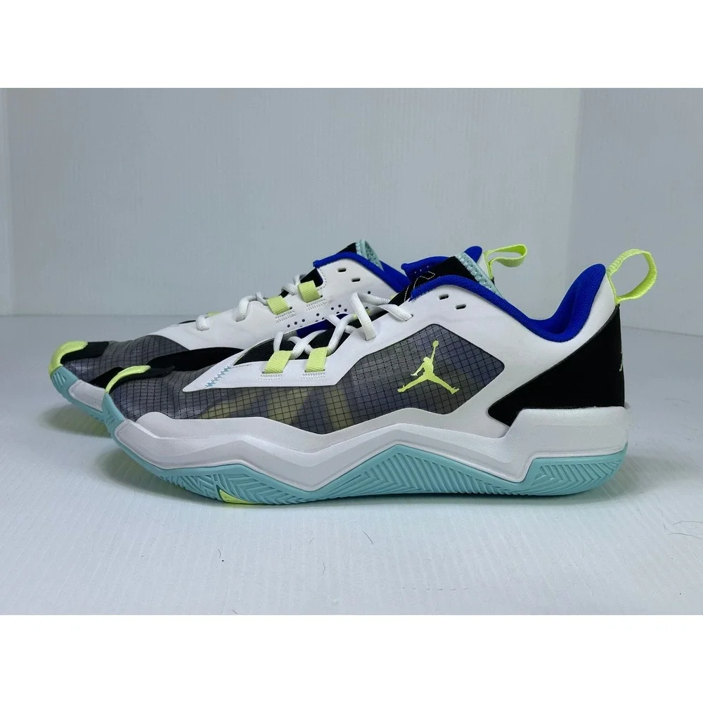 Jordan One Take 4 Mens Basketball Shoes Black White Electric Green DO7193-003